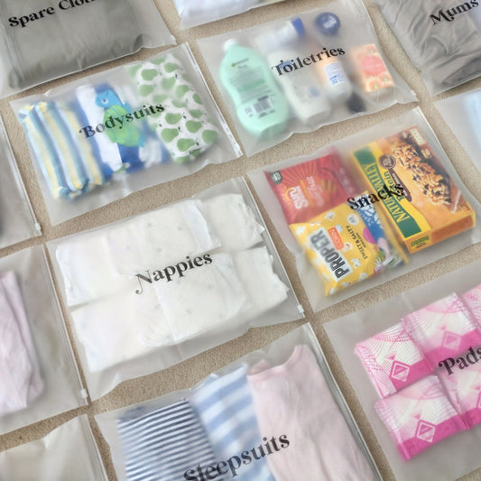 18-Piece Baby Hospital Bag Organizer Pouches - Maternity Essentials